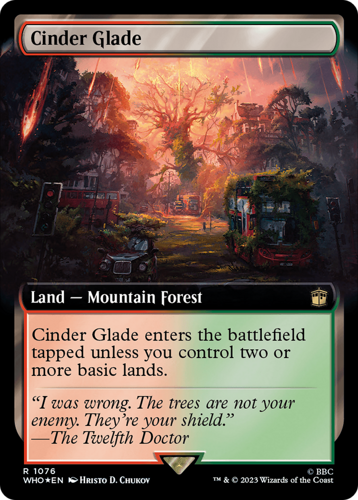 Cinder Glade (Extended Art) (Surge Foil) [Doctor Who] 