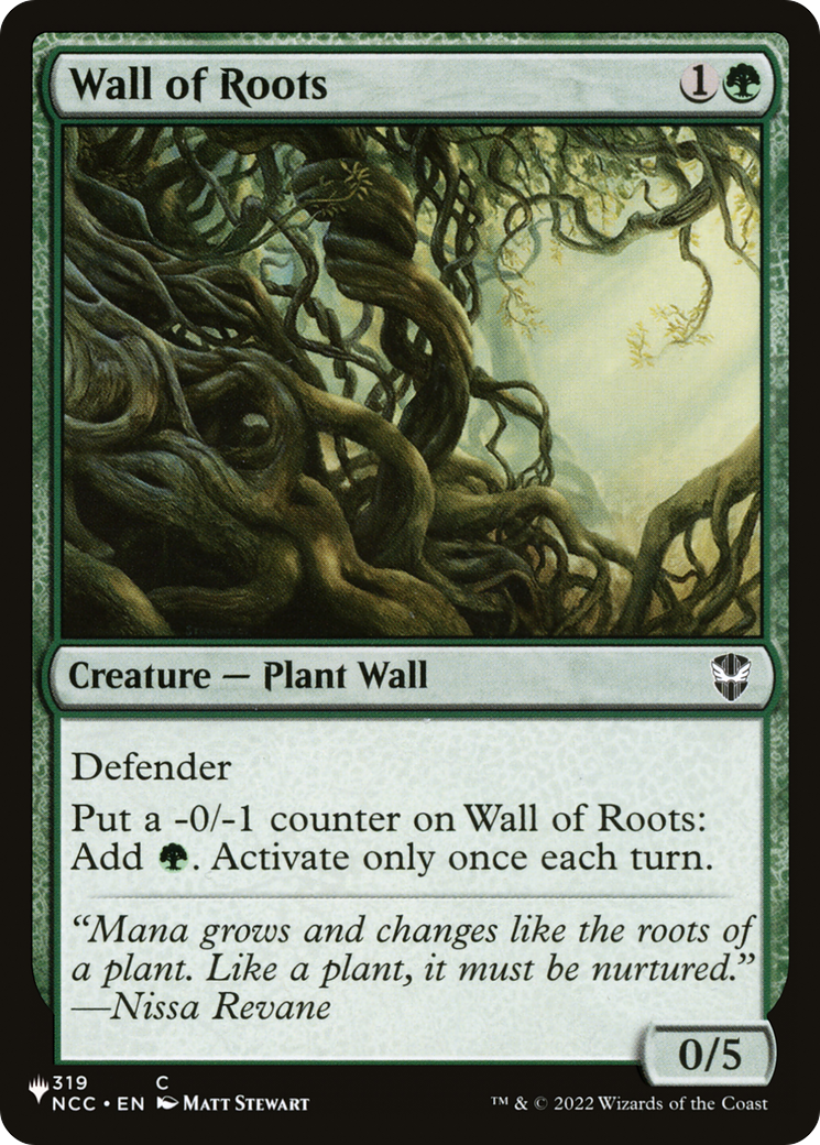 Wall of Roots [The List Reprints] 