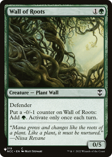 Wall of Roots [The List Reprints] 