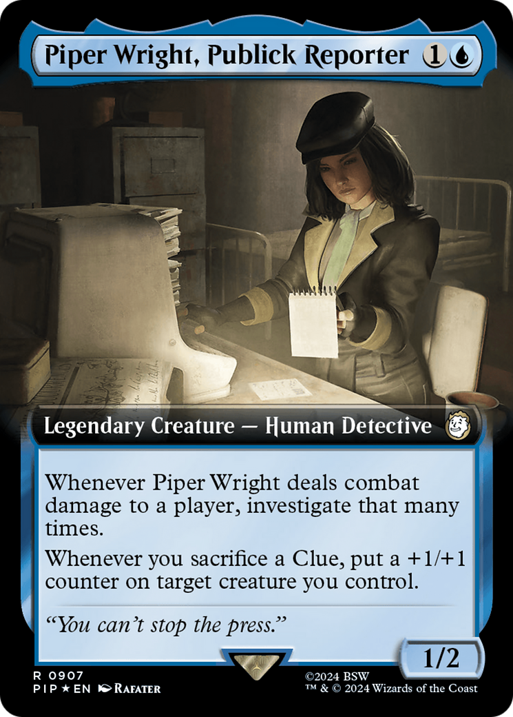 Piper Wright, Publick Reporter (Extended Art) (Surge Foil) [Fallout] 