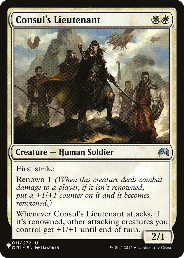 Consul's Lieutenant [The List Reprints] 