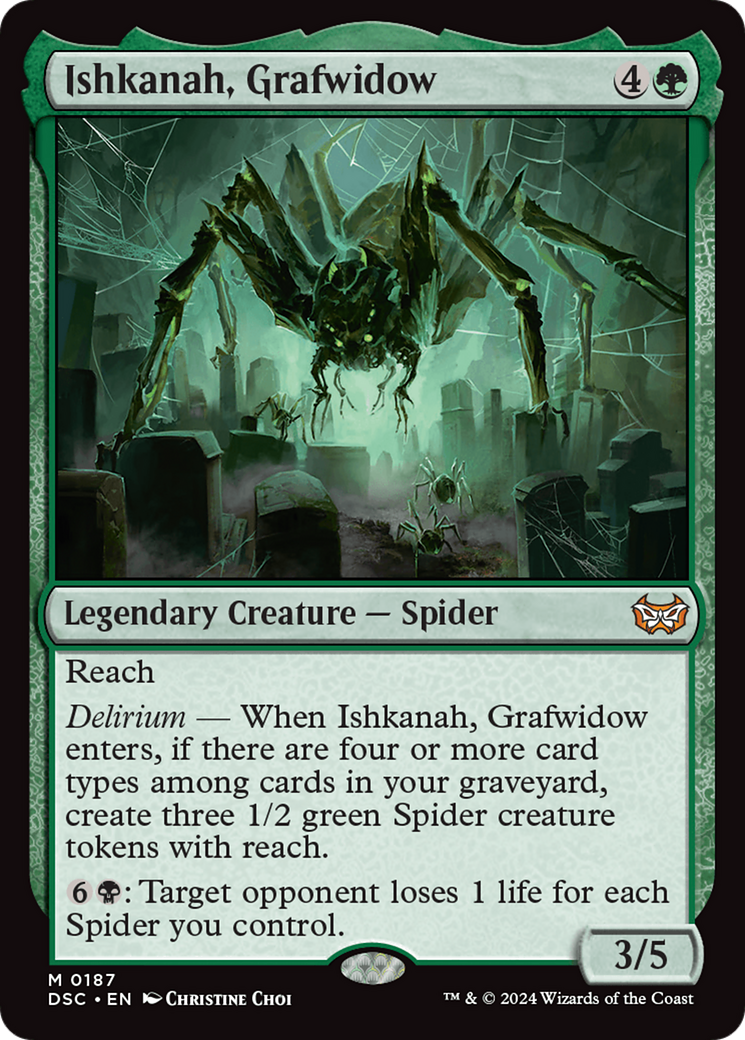 Ishkanah, Grafwidow [Duskmourn: House of Horror Commander] 