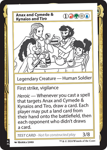 Anax and Cymede &amp; Kynaios and Tiro [Mystery Booster 2 Playtest Cards] 