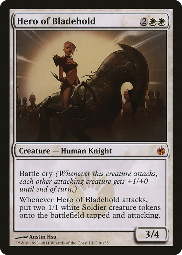 Hero of Bladehold (Mirrodin Besieged) (Oversized) [Oversize Cards] 