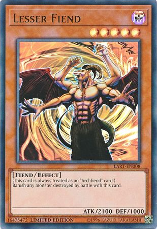 Lesser Fiend [LART-EN008] Ultra Rare 