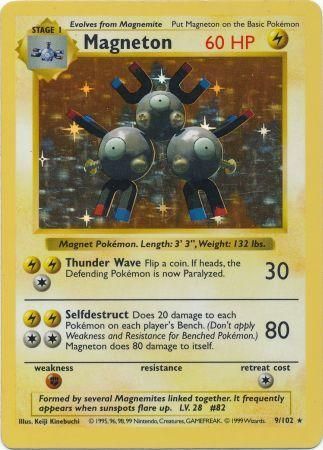 Magneton (9/102) [Shadowless Unlimited Base Set] 