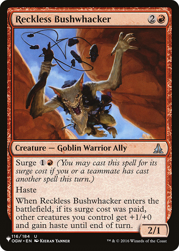 Reckless Bushwhacker [The List Reprints] 