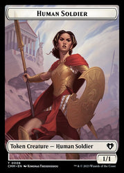 Elemental (0037) // Human Soldier Double-Sided Token [Commander Masters Tokens] 