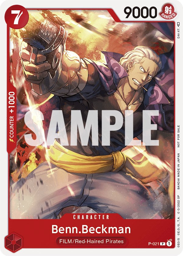 Benn.Beckman (One Piece Film Red) [One Piece Promotion Cards] 