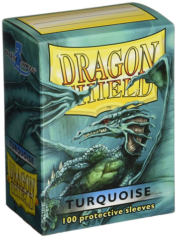 Dragon Shield: Standard 100ct Sleeves - Turquoise (Classic) (Older Box Art) 