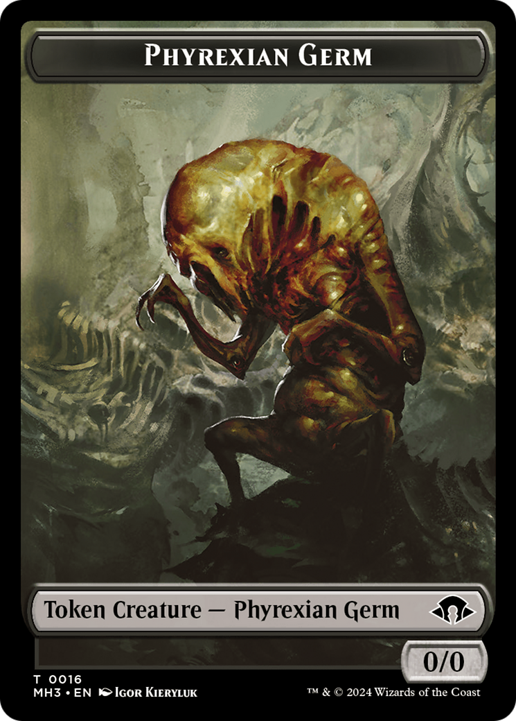 Phyrexian Germ // Copy Double-Sided Token [Modern Horizons 3 Tokens]