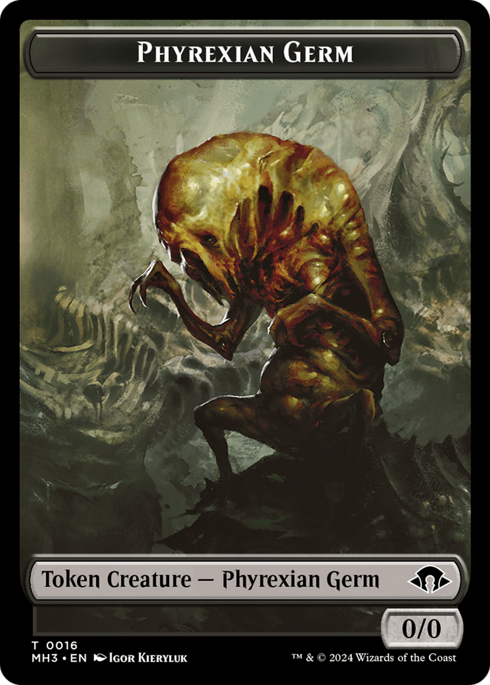Phyrexian Germ // Whale Double-Sided Token [Modern Horizons 3 Tokens] 