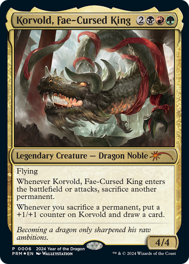 Korvold, Fae-Cursed King (Year of the Dragon 2024) [Standard Showdown Promos] 