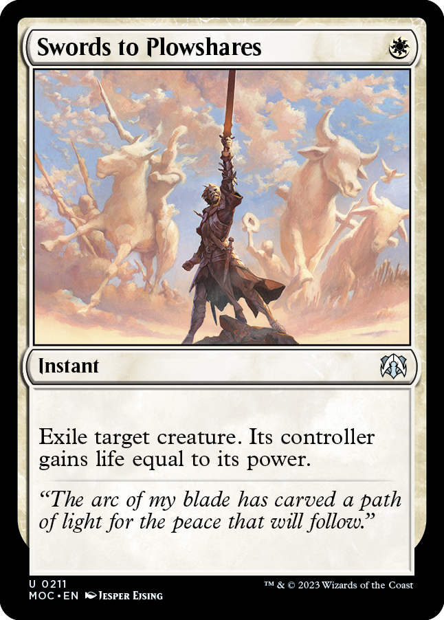 Swords to Plowshares [March of the Machine Commander] 