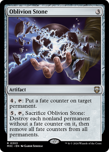 Oblivion Stone (Ripple Foil) [Modern Horizons 3 Commander] 