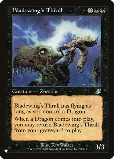 Bladewing's Thrall [The List Reprints] 