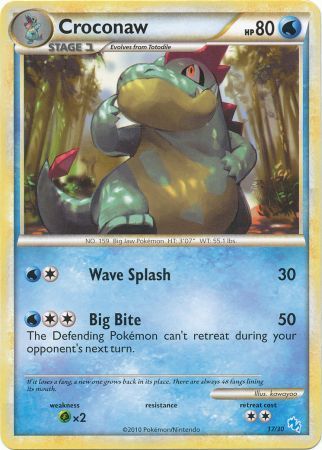Croconaw (17/30) [HeartGold &amp; SoulSilver: Trainer Kit - Gyarados] 