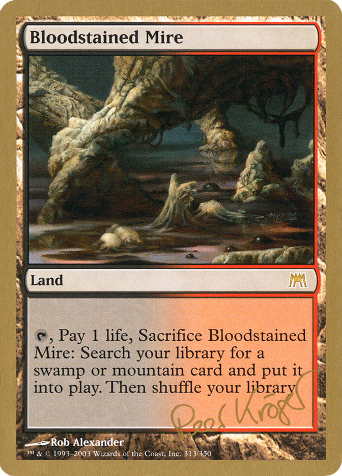 Bloodstained Mire (Peer Kroger) [World Championship Decks 2003] 