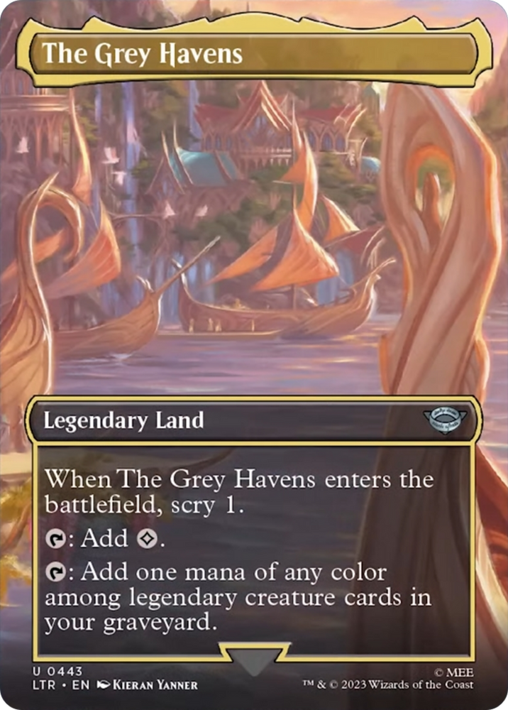 The Gray Havens (Borderless Alternate Art) [The Lord of the Rings: Tales of Middle-Earth] 