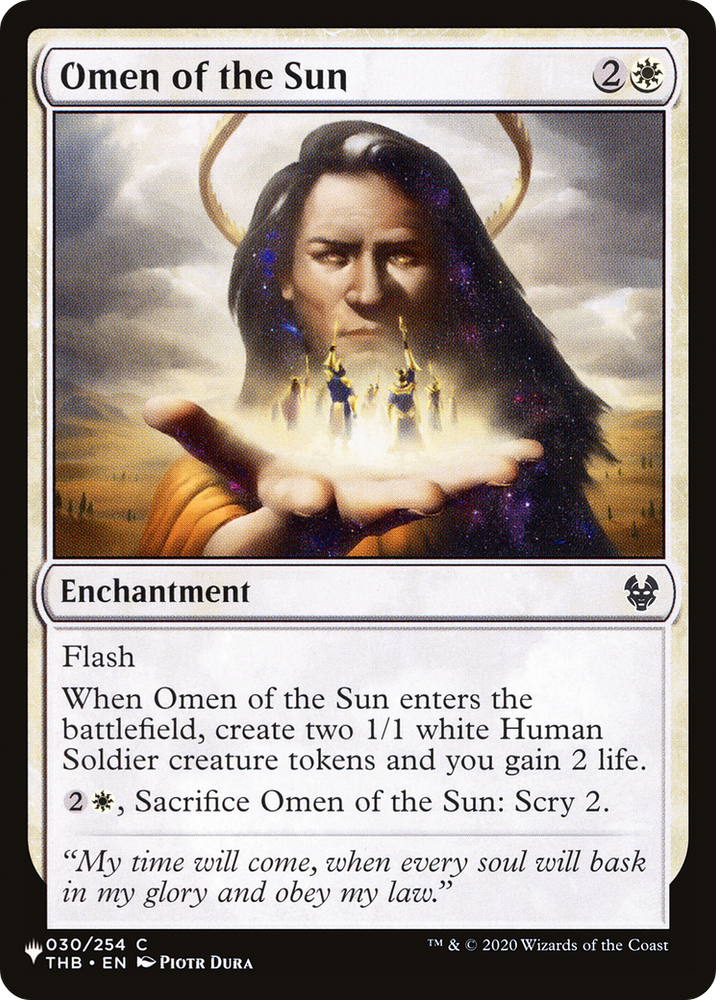 Omen of the Sun [The List Reprints]