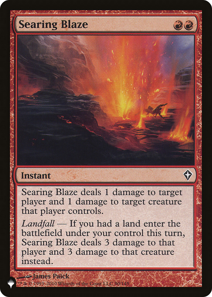 Searing Blaze [The List Reprints] 