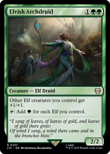 Elvish Archdruid [The Lord of the Rings: Tales of Middle-Earth Commander] 