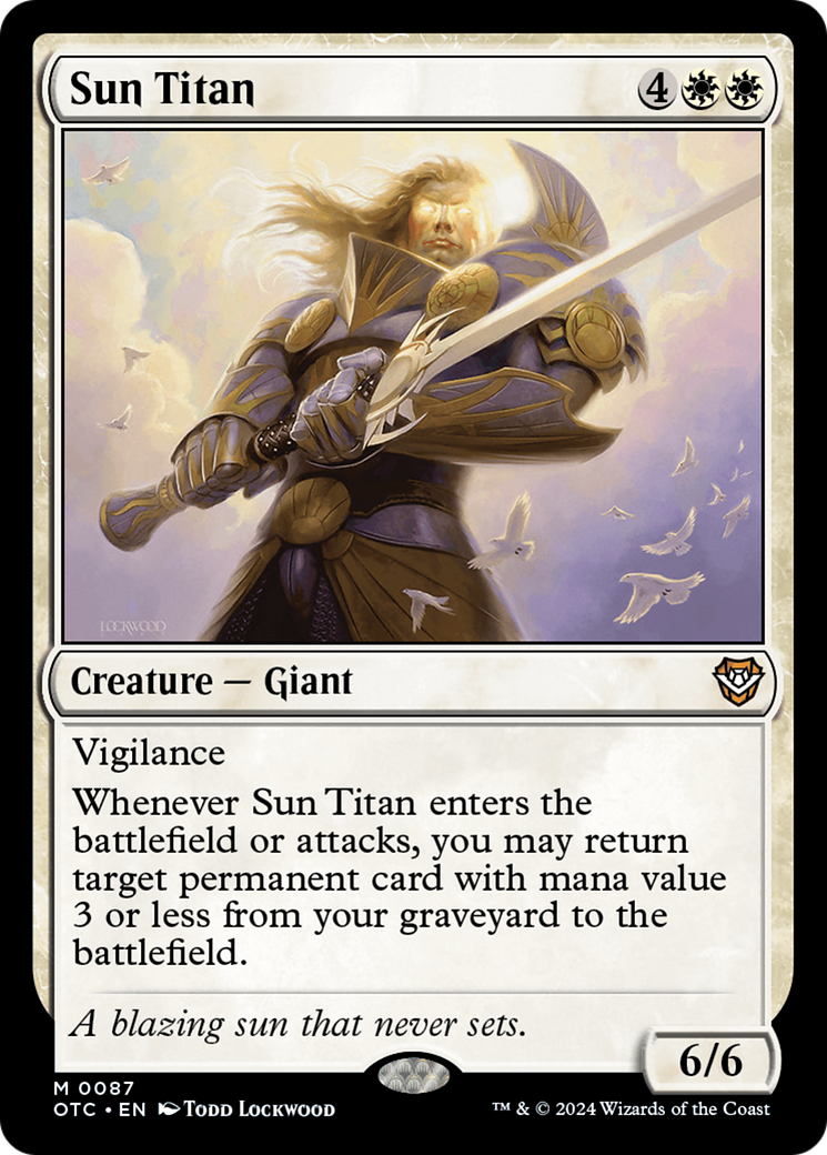 Sun Titan [Outlaws of Thunder Junction Commander] 