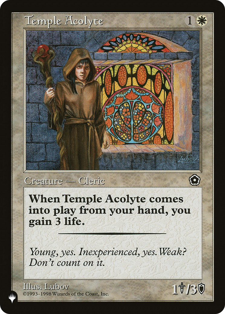 Temple Acolyte [The List Reprints] 