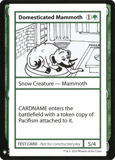 Domesticated Mammoth [Mystery Booster Playtest Cards] 
