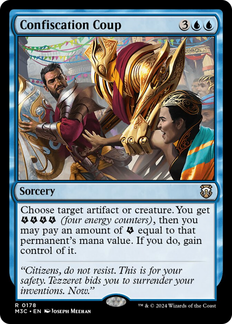 Confiscation Coup (Ripple Foil) [Modern Horizons 3 Commander] 