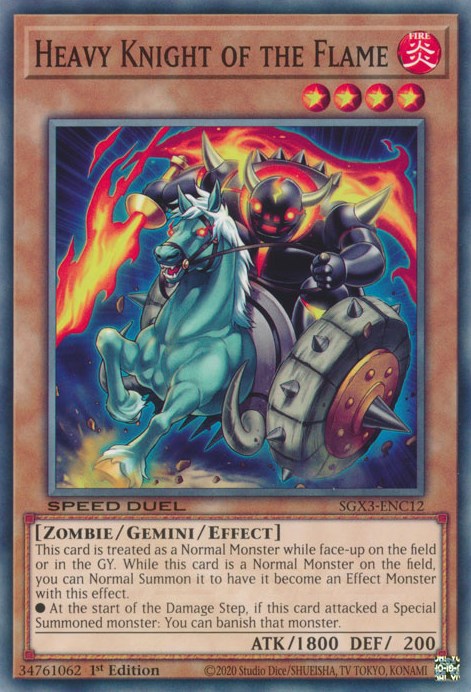 Heavy Knight of the Flame [SGX3-ENC12] Common 