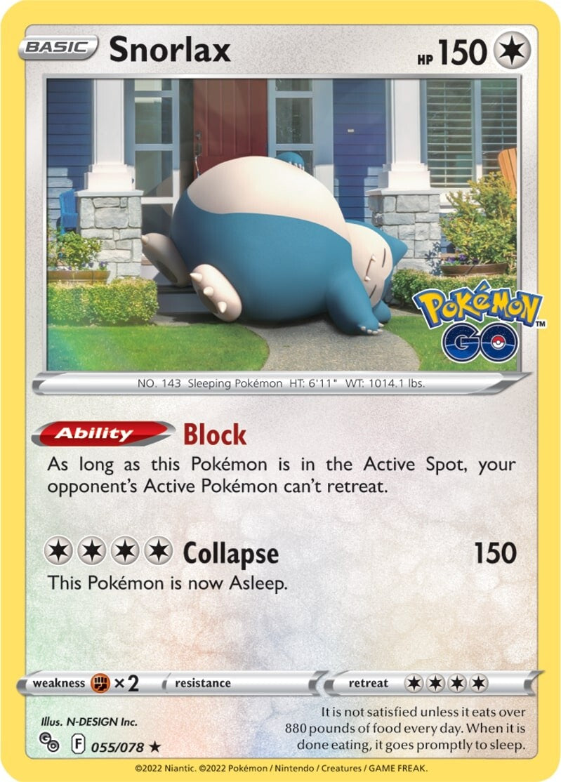 Snorlax (055/078) [Pokémon GO] 