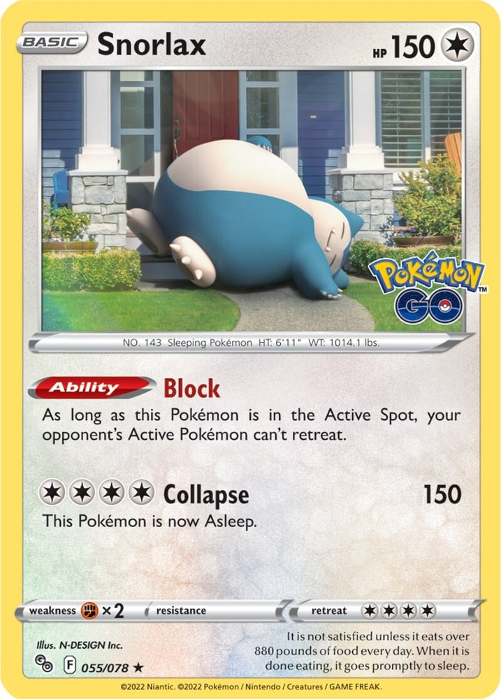 Snorlax (055/078) [Pokémon GO] 