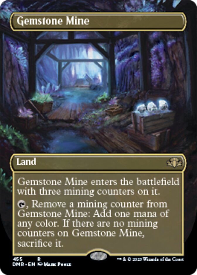 Gemstone Mine (Borderless Alternate Art) [Dominaria Remastered] 