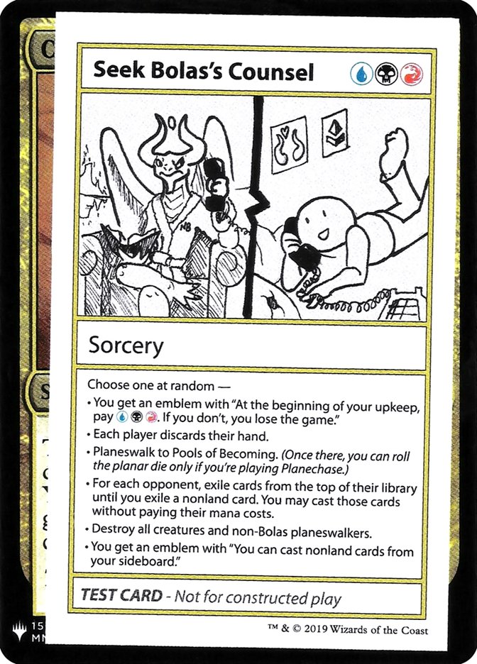 Seek Bolas's Counsel [Mystery Booster Playtest Cards] 