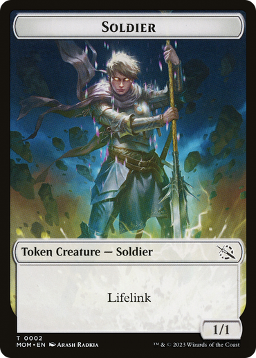 Soldier // Kraken Double-Sided Token [March of the Machine Tokens] 