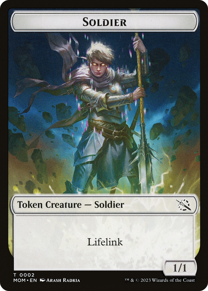 Soldier // Thopter Double-Sided Token [March of the Machine Tokens] 