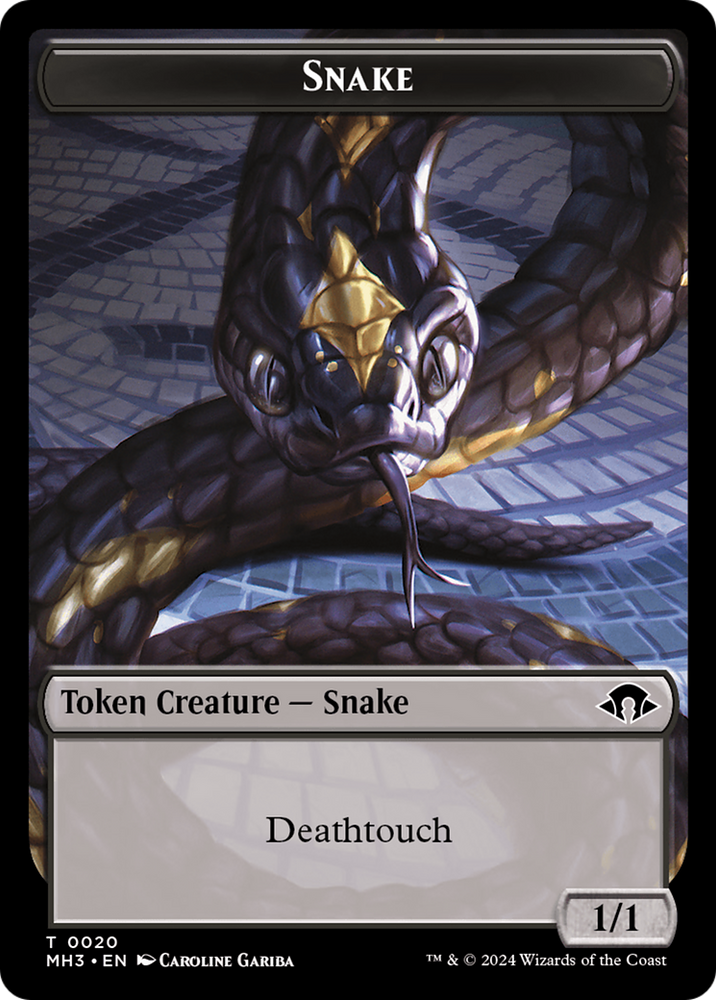 Snake // Energy Reserve Double-Sided Token [Modern Horizons 3 Tokens] 