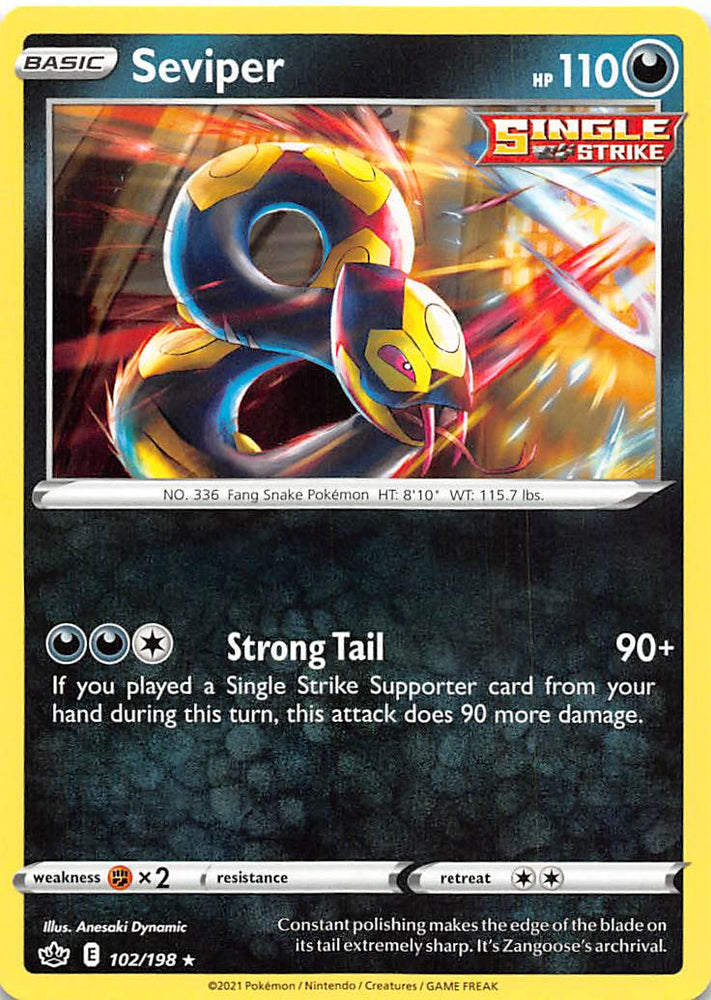 Seviper (102/198) [Sword &amp; Shield: Chilling Reign] 