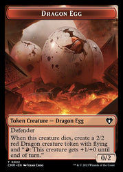 Treasure // Dragon Egg Double-Sided Token [Commander Masters Tokens] 