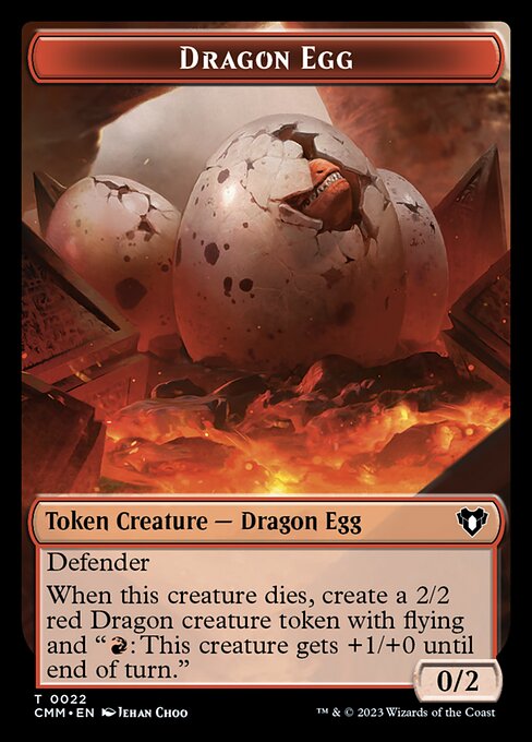Eldrazi // Dragon Egg Double-Sided Token [Commander Masters Tokens] 