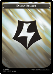 Copy // Energy Reserve Double-Sided Token [Modern Horizons 3 Tokens] 