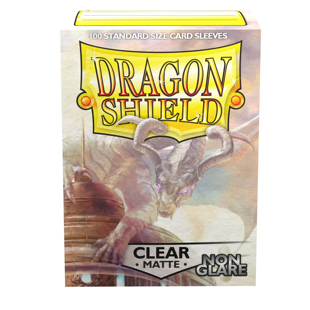 Dragon Shield: Standard 100ct Sleeves - Clear (Non-Glare Matte) 