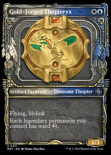 Gold-Forged Thopteryx (Showcase Halo Foil) [March of the Machine: The Aftermath] 