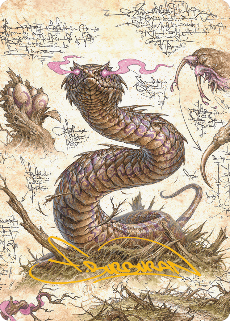 Rottenmouth Viper Art Card (Gold-Stamped Signature) [Bloomburrow Art Series] 