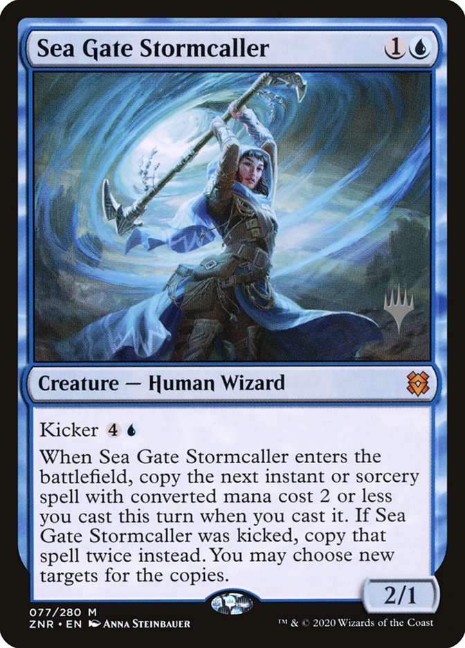 Sea Gate Stormcaller (Promo Pack) [Zendikar Rising Promos] 