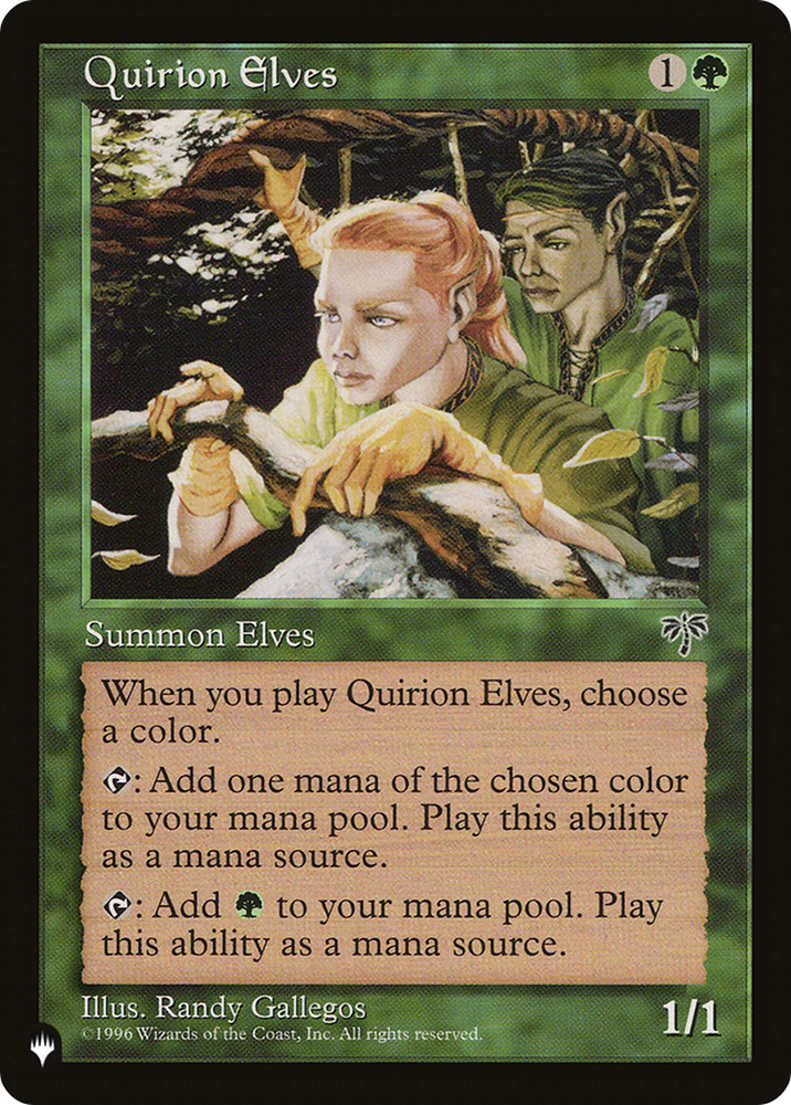 Quirion Elves [The List Reprints] 