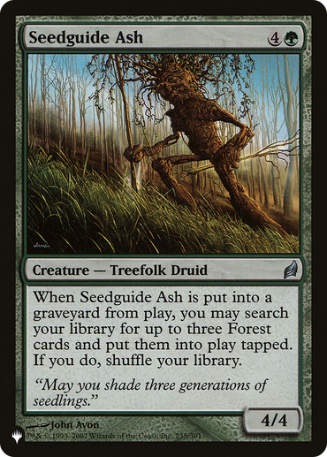 Seedguide Ash [The List Reprints] 