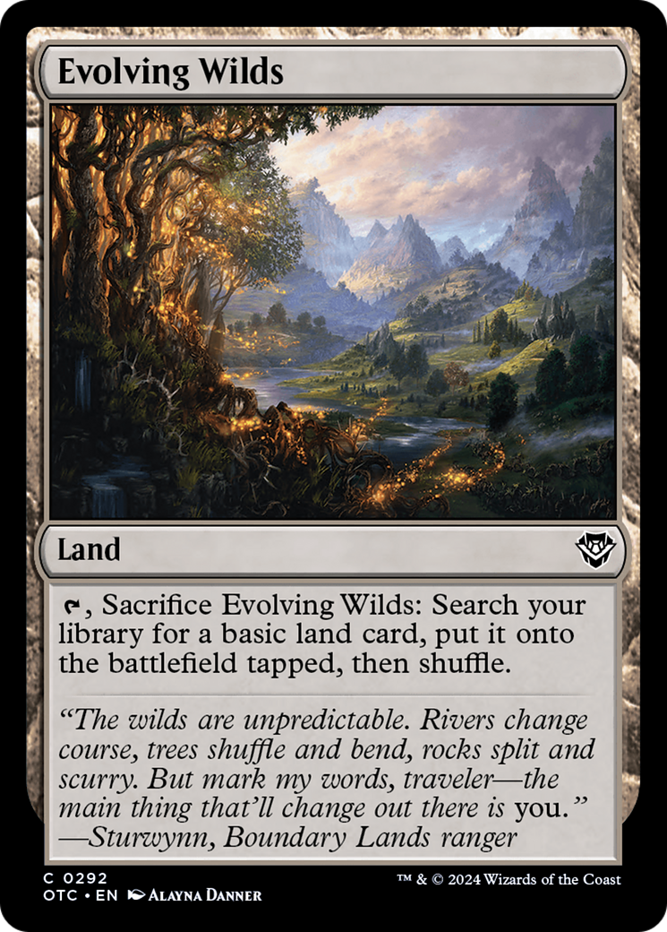 Evolving Wilds [Outlaws of Thunder Junction Commander] 