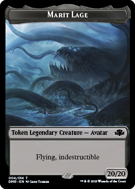 Goblin // Marit Lage Double-Sided Token [Dominaria Remastered Tokens] 